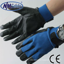 NMSAFETY guantes de mano de seguridad de cuero / guantes de moto de cuero